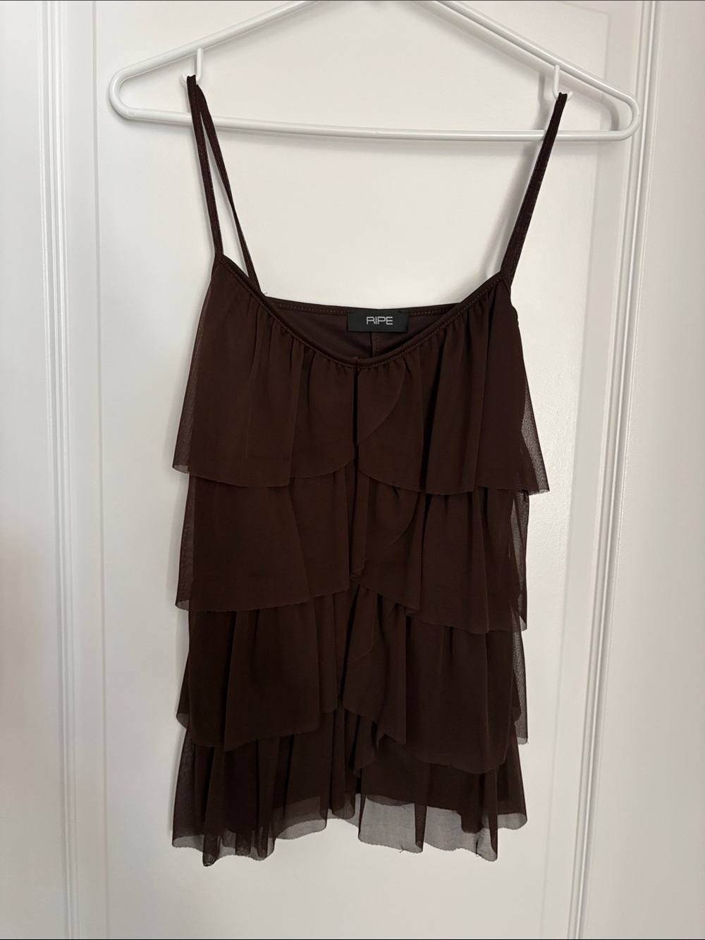 RIPE Brown Layered Chiffon Camisole